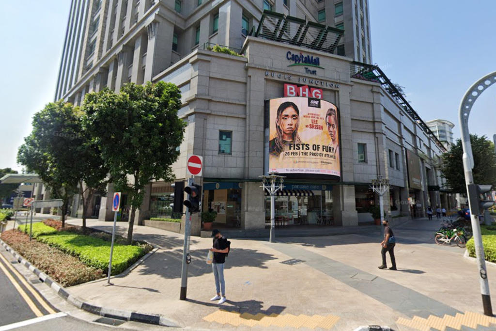 The Ministry of Health said commuters and shoppers who had walked through Bugis Junction mall (pictured) to go to neighbouring buildings or the adjoining Bugis MRT Station do not have to get tested for Covid-19. u00e2u20acu2022 Picture via Google Maps