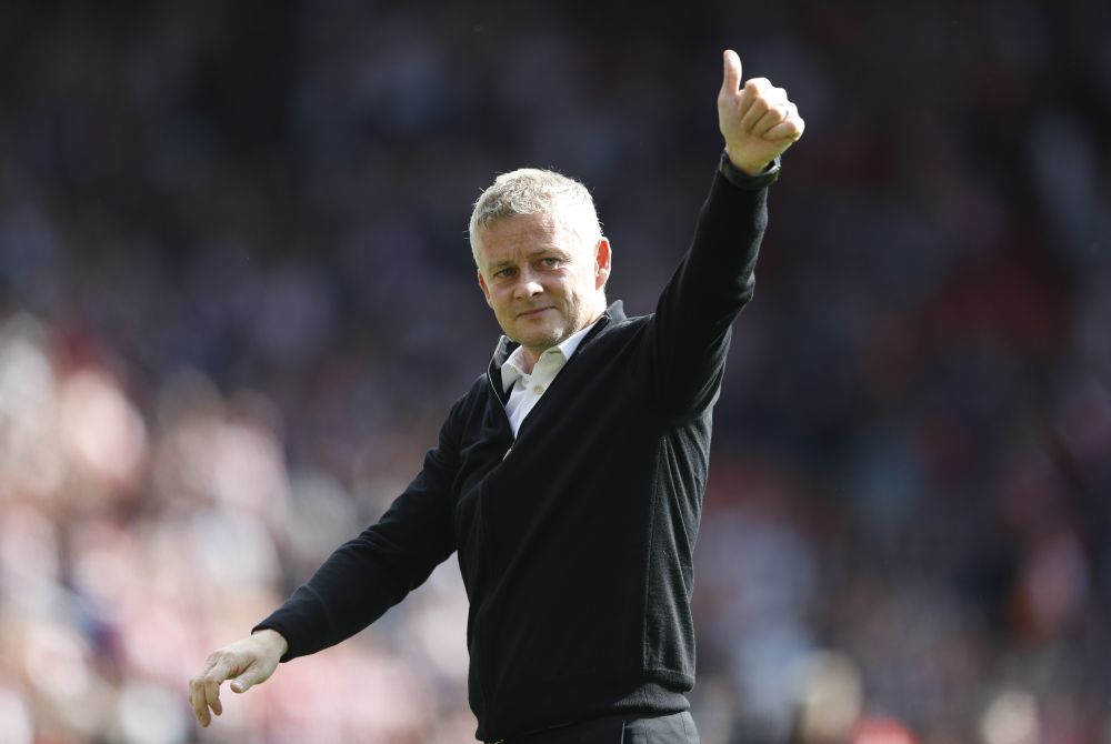 Manchester United manager Ole Gunnar Solskjaer acknowledges the fans after the match against Southampton at the St Maryu00e2u20acu2122s Stadium, Southampton August 22, 2021. u00e2u20acu201d Reuters picnn