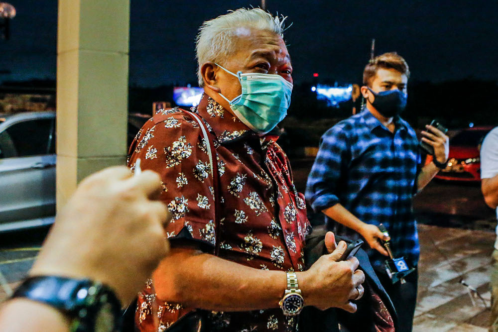 Kinabatangan MP Datuk Seri Bung Moktar Radin seen at Umno headquarters, August 17, 2021. u00e2u20acu201d Picture by Hari Anggara
