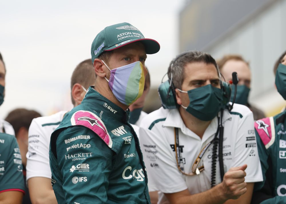 Aston Martin's Sebastian Vettel after finishing second at the Hungarian Grand Prix in Budapest August 1, 2021. u00e2u20acu201d Reuters pic