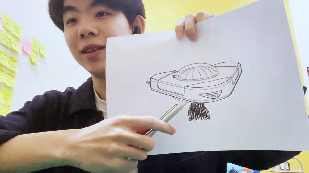 Loo illustrates the outlook of the desalination system. ― Picture courtesy of James Dyson