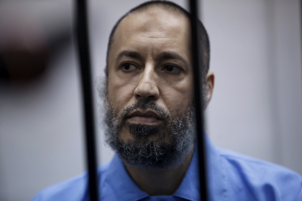 Saadi Gaddafi, son of Muammar Gaddafi, sits behind bars during a hearing at a courtroom in Tripoli, Libya February 7, 2016. u00e2u20acu201d Reuters pic