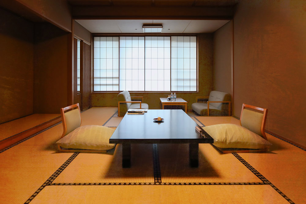 Enjoy your 'asa gohan' in a room with 'tatami' mat flooring or in the comforts of home.