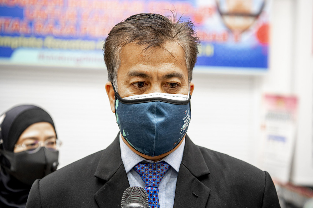 Kelantan Health Department director Datuk Dr Zaini Hussin speaks to reporters in Kota Baru September 15, 2021. u00e2u20acu201d Bernama pic