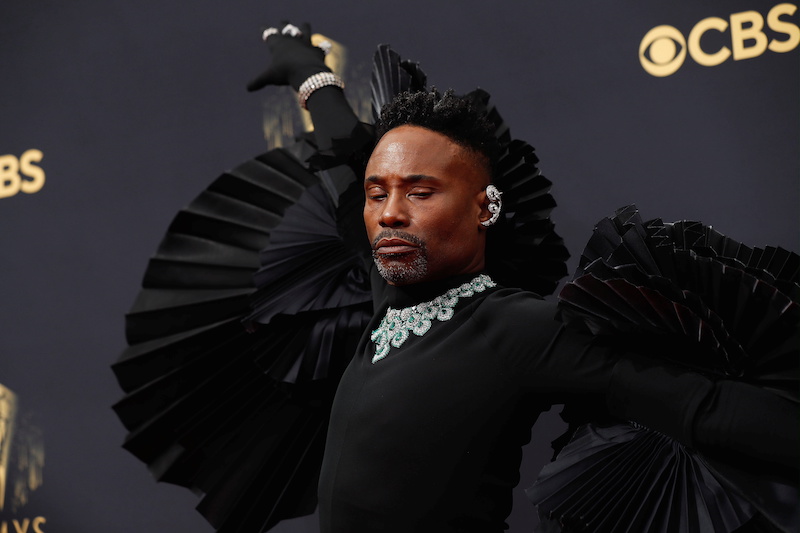 Billy Porter arrives at the 73rd Primetime Emmy Awards in Los Angeles September 19, 2021. — Reuters pic