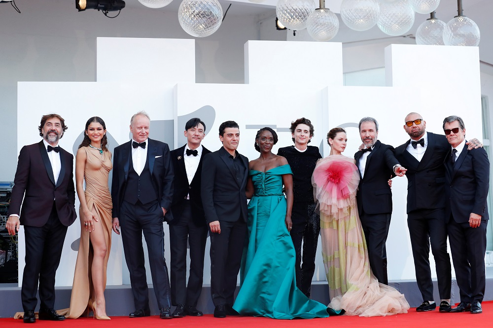 The cast of u00e2u20acu02dcDuneu00e2u20acu2122 pose for a group picture during the 78th Venice Film Festival in Venice September 4, 2021. u00e2u20acu201d Reuters pic