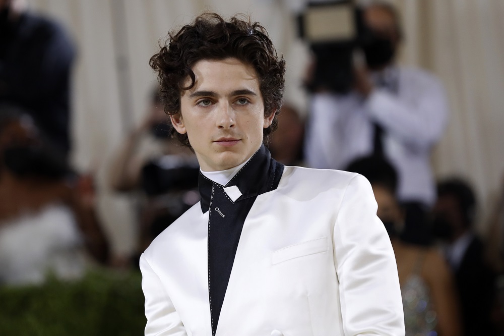 Timothee Chalamet arrives at the Metropolitan Museum of Art Costume Institute Gala in New York September 13, 2021. — Reuters pic