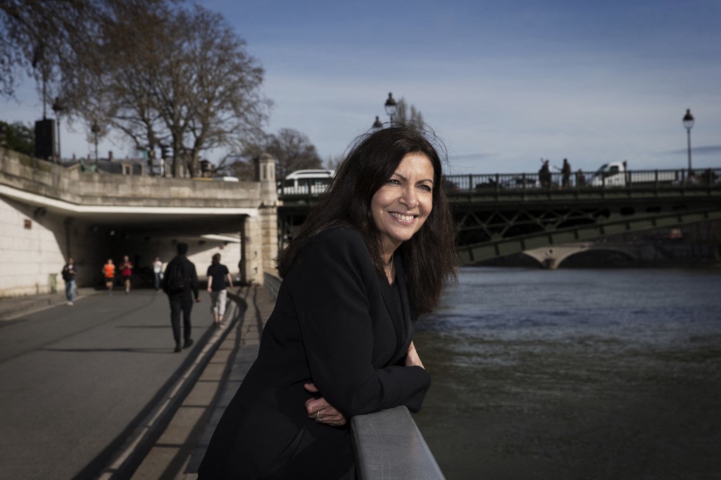 In this file photo taken on March 29, 2017, mayor of Paris Anne Hidalgo, poses during a photo session on the banks of River Seine in Paris. u00e2u20acu201d AFP pic 