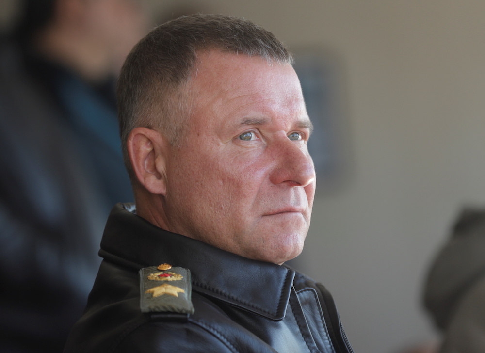 Russia's Emergencies Minister Yevgeny Zinichev look on during a drill in Krasnoyarsk region, Russia September 7, 2021. u00e2u20acu201d Russian Emergency Ministry handout via Reuters pic