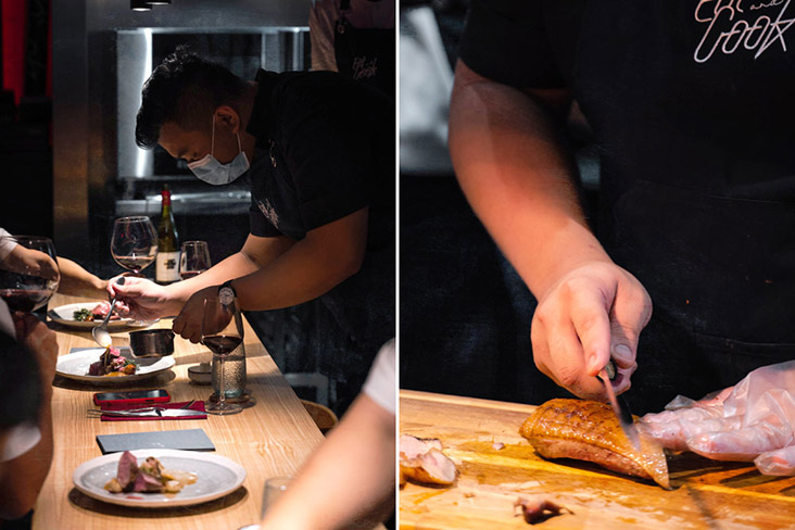 There is a clear dedication from prepping to plating.