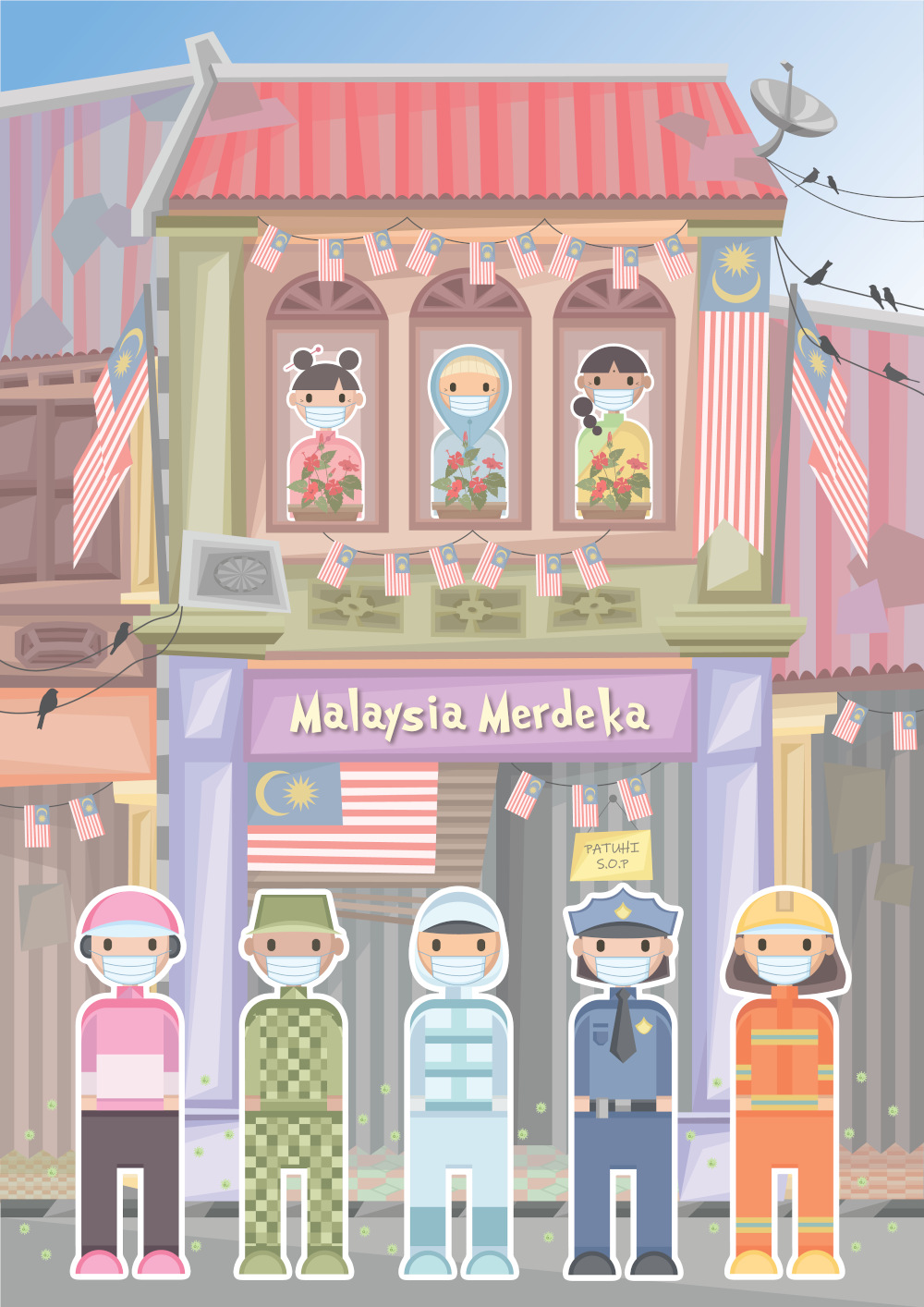 Local artist Syarifah Zulaykha which will be featured at the Maybank’s virtual art exhibition ‘Dengan Kasih dan Harapan’. — Picture courtesy of Maybank Malaysia