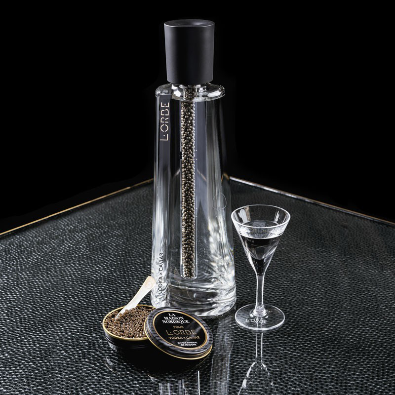 Pernod Ricardu00e2u20acu2122s Lu00e2u20acu2122Orbe vodka is infused with caviar from La Maison Nordique. u00e2u20acu201d Picture courtesy of Maison Nordique via ETX Studio 