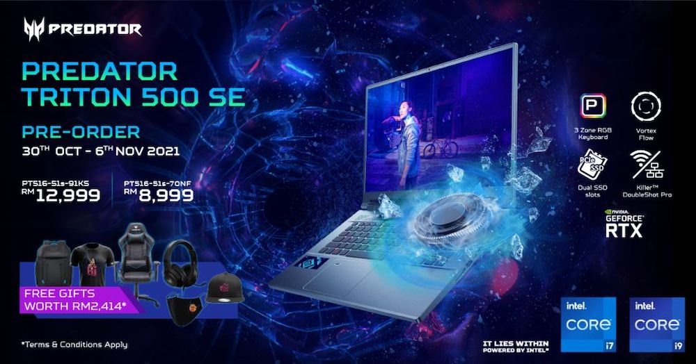 The Predator Triton 500 SE offers a lot of power in a fairly sleek package. u00e2u20acu201d Picture courtesy of Acernn