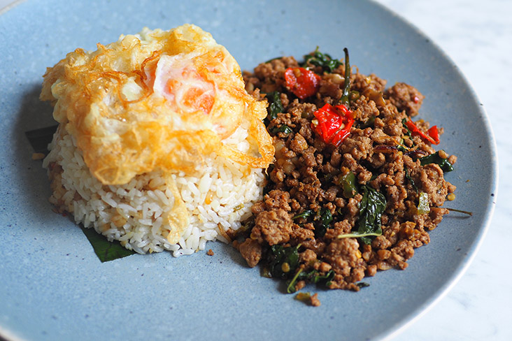 A crowd pleaser is the 'pad krapow' with the minced pork, fried egg and jasmine rice