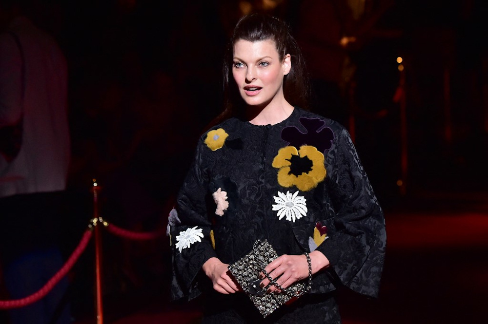 In this file photo taken on September 21, 2014, Canadian model Linda Evangelista attends the Dolce & Gabbana collection show during the 2015 Spring/Summer Milan Fashion Week in Milan. u00e2u20acu201d AFP pic