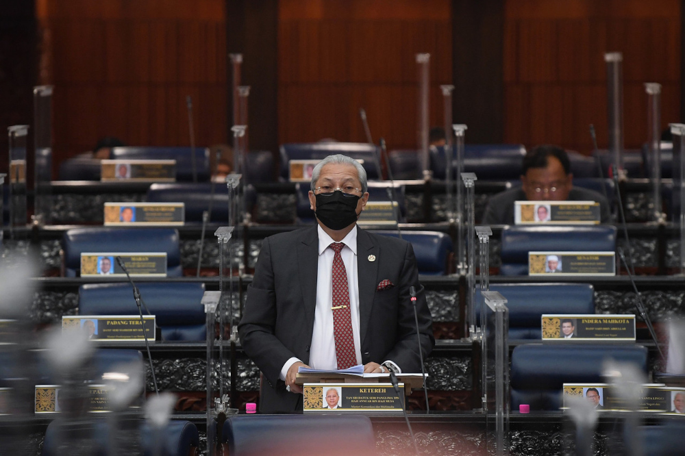 Communications and Multimedia Minister Tan Sri Annuar Musa during the winding-up debate on the motion of thanks for the Yang di-Pertuan Agongu00e2u20acu2122s royal address in Parliament, September 22, 2021. u00e2u20acu201d Bernama pic 