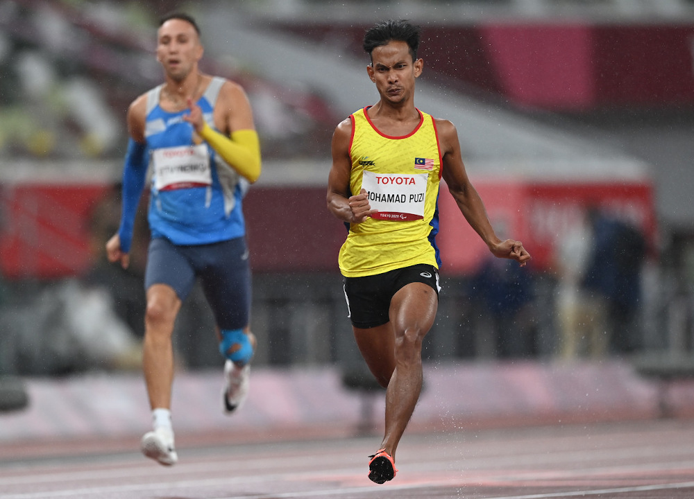 Malaysiau00e2u20acu2122s paralympic athlete, Mohamad Ridzuan Mohamad Puzi in the menu00e2u20acu2122s 100m T36 (cerebral palsy) at the Tokyo 2020 Paralympic Games held at the Olympic Stadium September 3, 2021. u00e2u20acu201d Bernama pic