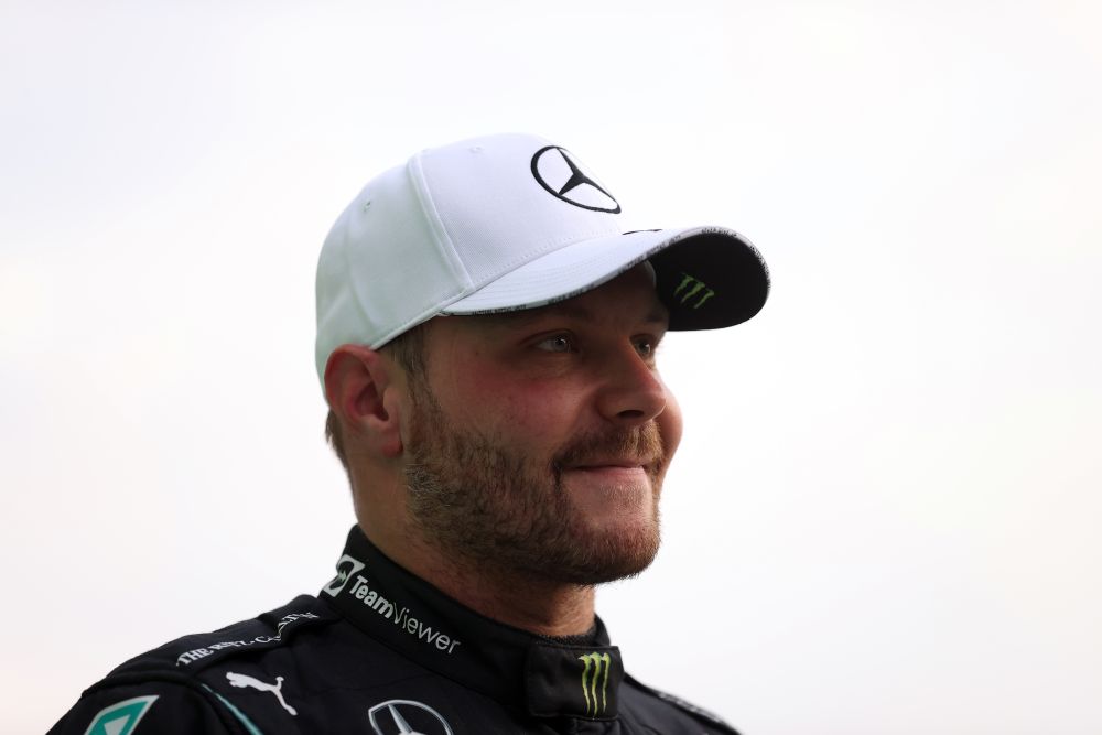 Mercedes' Valtteri Bottas after qualifying in pole position for the sprint qualifying at the Italian Grand Prix in Monza September 10, 2021. u00e2u20acu201d Reuters picnn