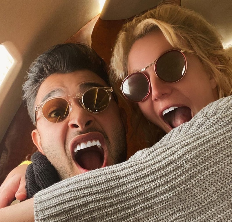 Spears, 39, announced on Sunday that she is engaged to longtime boyfriend Sam Asghari. u00e2u20acu201d Picture via Facebook