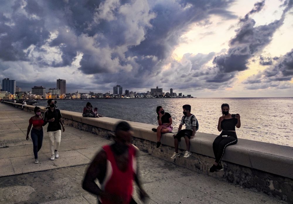 Cubans are seen at the Malecon in Havana on September 29, 2021. u00e2u20acu201d Reuters pic  