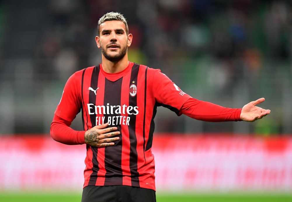 AC Milan's Theo Hernandez celebrates scoring their second goal against Venezia at San Siro, Milan September 22, 2021. u00e2u20acu201d Reuters pic