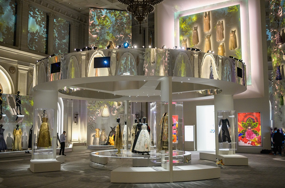 Creations by French fashion designer Christian Dior are on display at the Christian Dior: Designer of Dreams exhibition at the Brooklyn Museum in New York, on September 7, 2021. u00e2u20acu2022 AFP pic