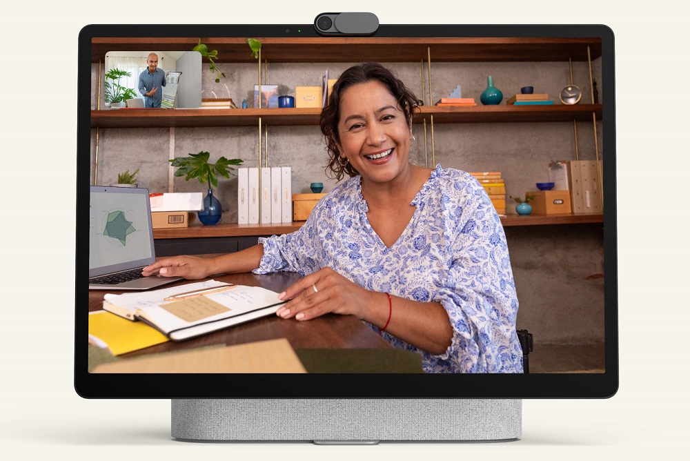 The Facebook Portal+ has a 14-inch tilting display that's ideal for video calls. u00e2u20acu2022 Picture courtesy of Facebook
