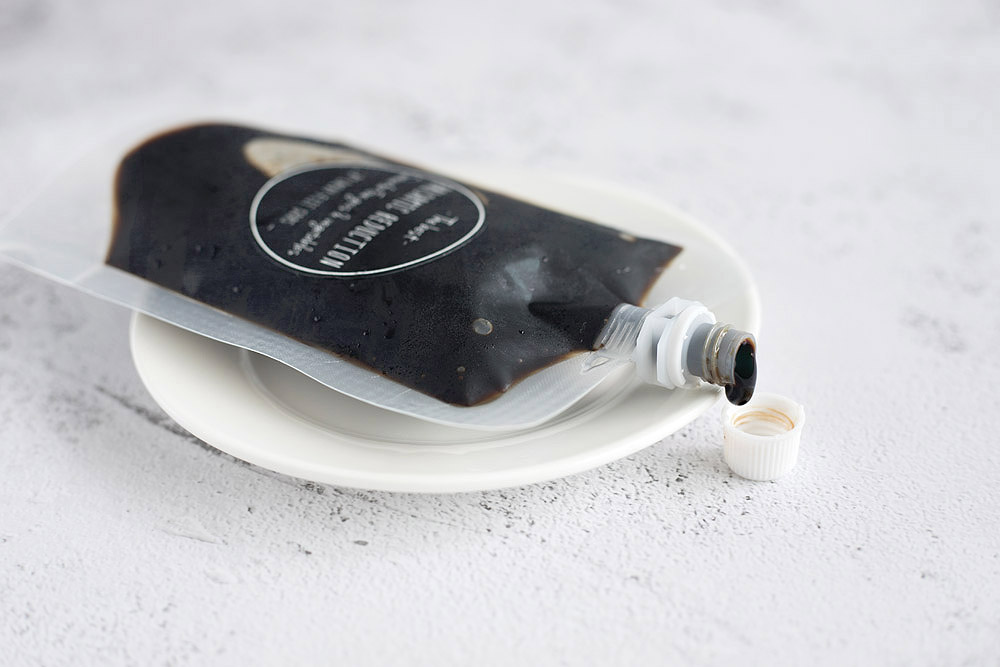 Thick and unctuous balsamic glaze.