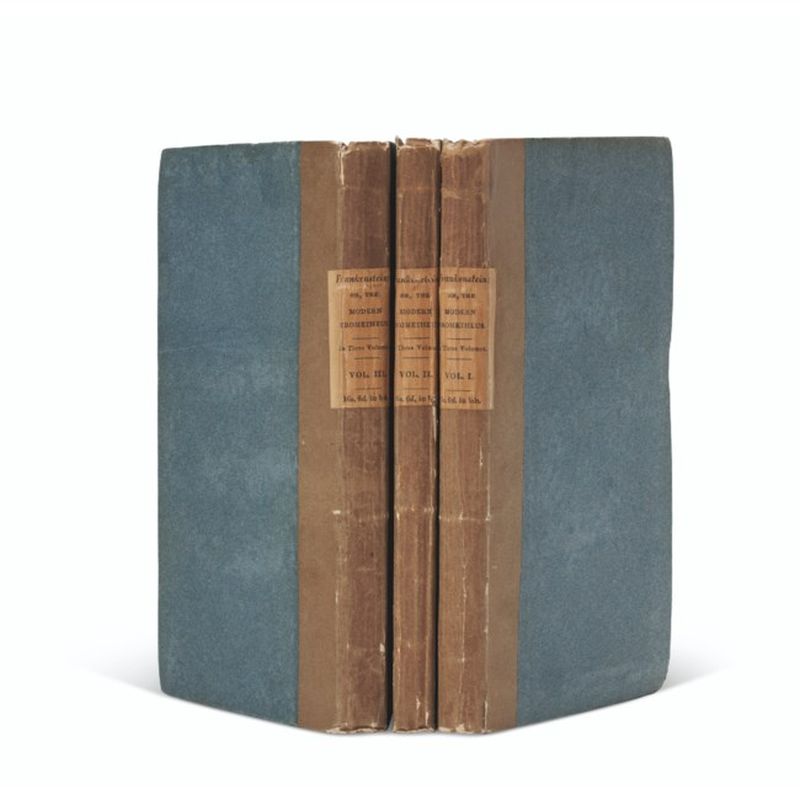 A first edition of Mary Shelleyu00e2u20acu2122s u00e2u20acu02dcFrankensteinu00e2u20acu2122 smashed its auction estimate at Christie's, September 14, 2021. u00e2u20acu201d AFP pic