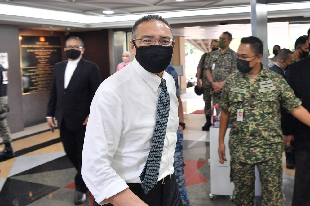 Senior Defence Minister Datuk Seri Hishammuddin Hussein at a press conference at Wisma Pertahanan in Kuala Lumpur, September 2, 2021. u00e2u20acu201d Bernama picn