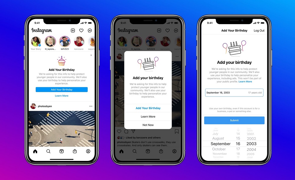 Instagram has started showing a pop-up asking for the date of birth of users who have not filled in this information in their profile. u00e2u20acu2022 Picture via Instagram