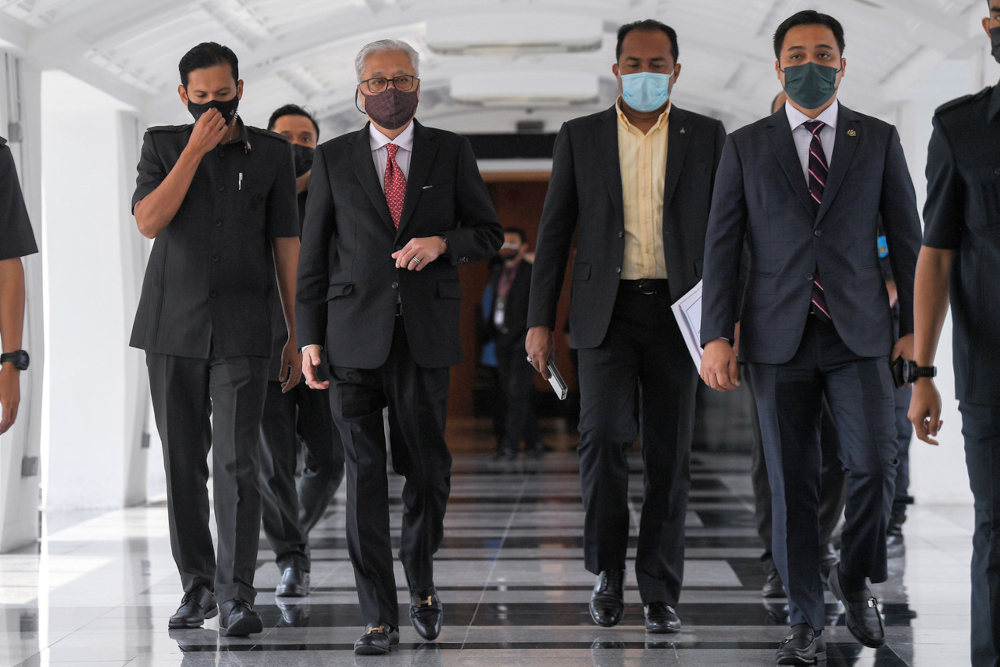 Prime Minister Datuk Seri Ismail Sabri Yaakob during the Fourth Term Meeting of the 14th Parliament at Parliament, September 21, 2021. u00e2u20acu201d Bernama picn