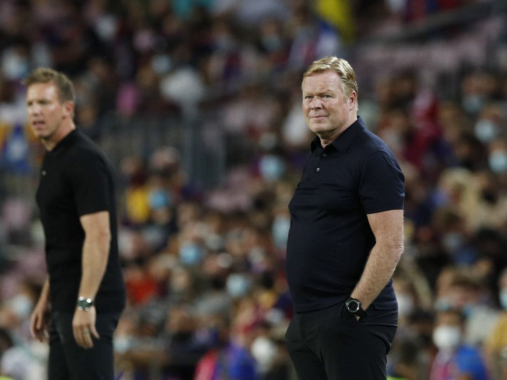 Barcelona coach Ronald Koeman is pictured during the game against Bayern Munich at Camp Nou, Barcelona September 14, 2021. u00e2u20acu201d Reuters pic