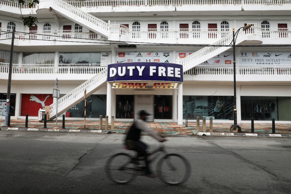 Duty free shops remain closed as Langkawi gets ready to open to domestic tourists from September 16 amid the coronavirus disease pandemic, in Malaysia September 15, 2021. u00e2u20acu201d Reuters pic 