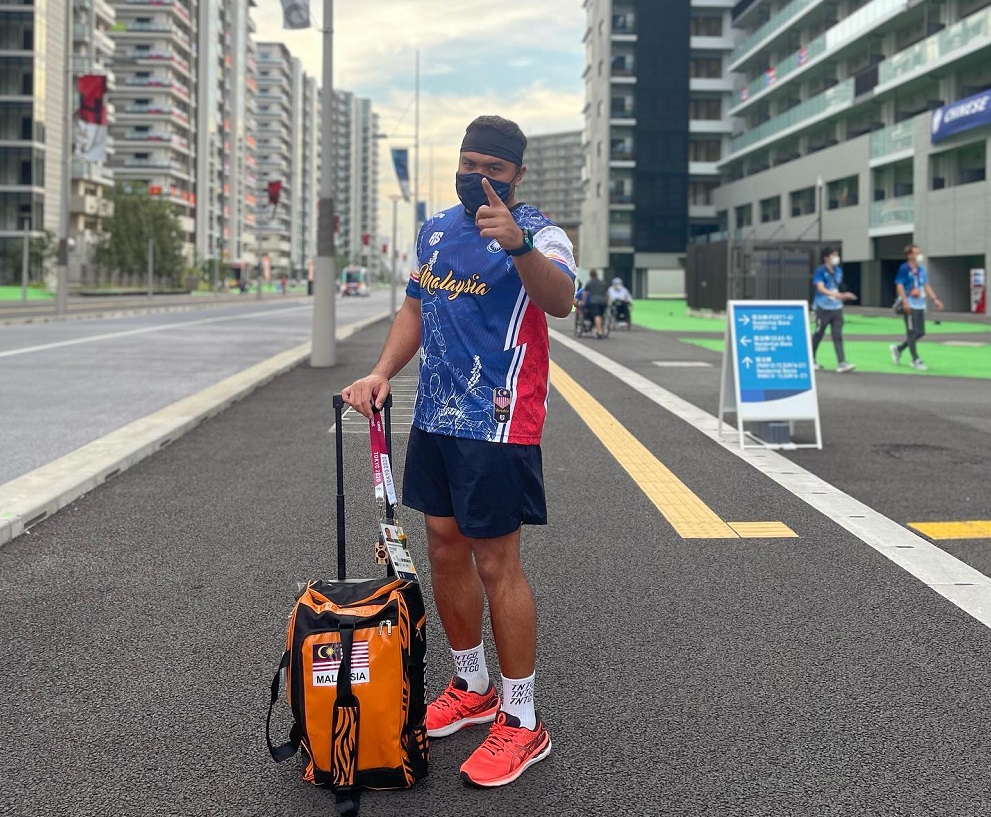 National athlete Muhammad Ziyad Zolkefli is pictured at the Paralympic Village in Tokyo August 25, 2021. u00e2u20acu201d Picture via Facebook
