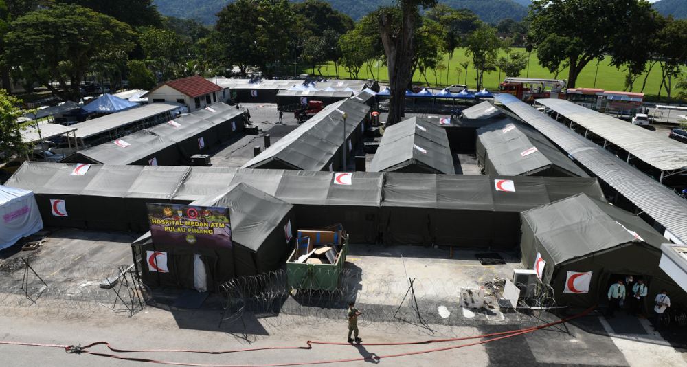 The Malaysian Armed Forcesu00e2u20acu2122 field hospital located at the Penang Hospital car park, September 23, 2021. u00e2u20acu201d Bernama pic 