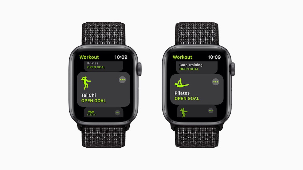 Pilates and tai chi are new Workout options on the Apple Watch. — Picture courtesy of Apple
