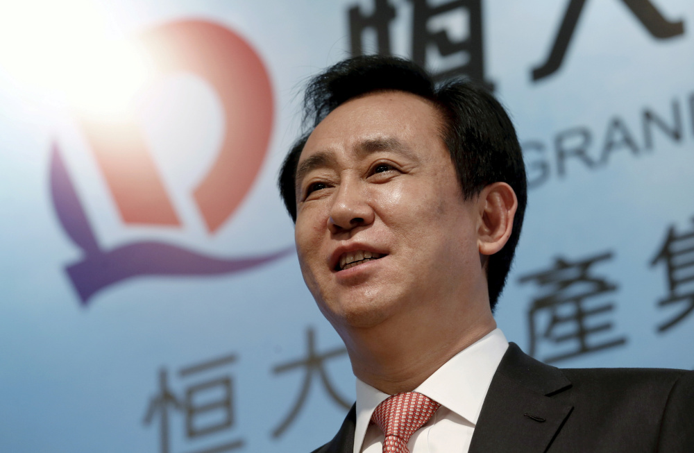 Hui Ka Yan, chairman of Evergrande Real Estate Group Ltd, the countryu00e2u20acu2122s second-largest property developer by sales, attends a news conference on annual results in Hong Kong March 29, 2016. u00e2u20acu201d Reuters pic