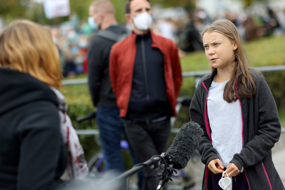 Swedish environmental activist Greta Thunberg speaks with Reuters during the Global Climate Strike of the movement Fridays for Future in Berlin September 24, 2021. u00e2u20acu201d Reuters pic