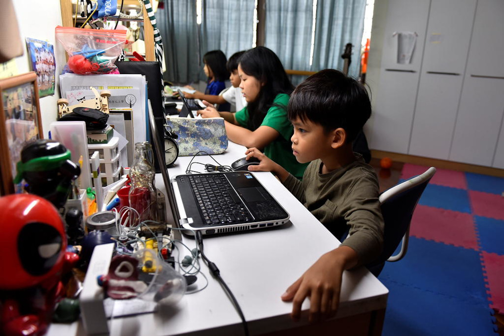 Singaporeu00e2u20acu2122s Ministry of Education announced home-based learning for primary and special education schools, in order to protect younger children who are not yet medically eligible for Covid-19 vaccination. u00e2u20acu201d Reuters pic