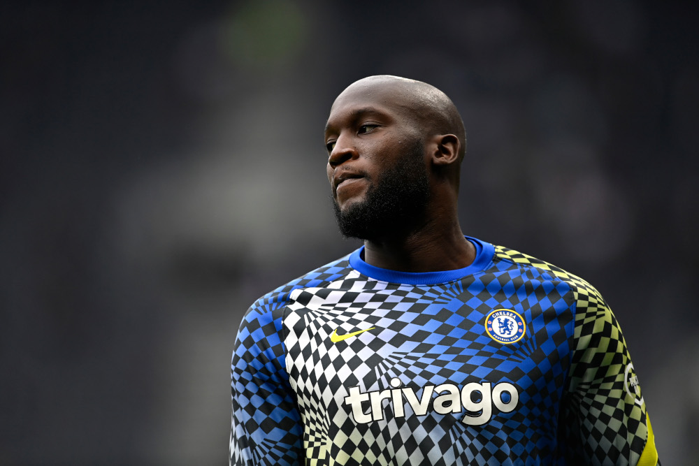 Chelseau00e2u20acu2122s Romelu Lukaku during the warm up before the match against Tottenham Hotspur at Tottenham Hotspur Stadium, London, September 19, 2021. u00e2u20acu201d Reuters picnn