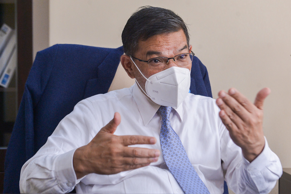PKR secretary-general Datuk Seri Saifuddin Nasution Ismail speaks to Malay Mail during a special interview at the partyu00e2u20acu2122s HQ in Petaling Jaya, September 14, 2021. u00e2u20acu201d Picture by Miera Zulyana