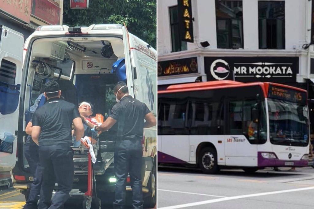 The commuter, Siah, lost his footing and was thrown forward after the bus driver applied the emergency brakes. u00e2u20acu2022 TODAY pic