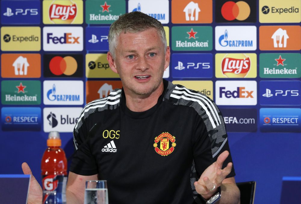 Manchester United manager Ole Gunnar Solskjaer speaks during a press conference at Stadion Wankdorf, Bern September 13, 2021. u00e2u20acu201d Reuters pic