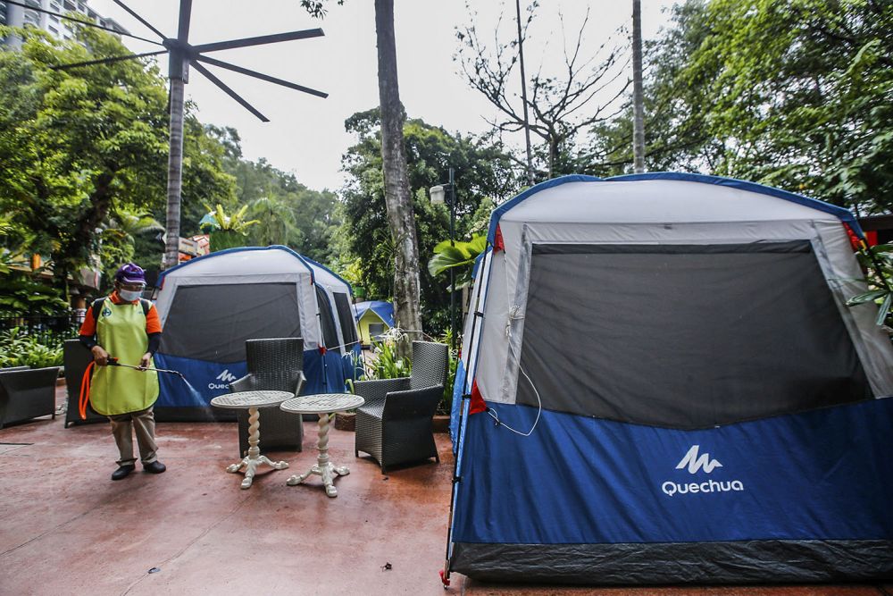 Camp Out is a new feature visitors can enjoy once the Sunway Lagoon theme park reopens. — Picture by Hari Anggara