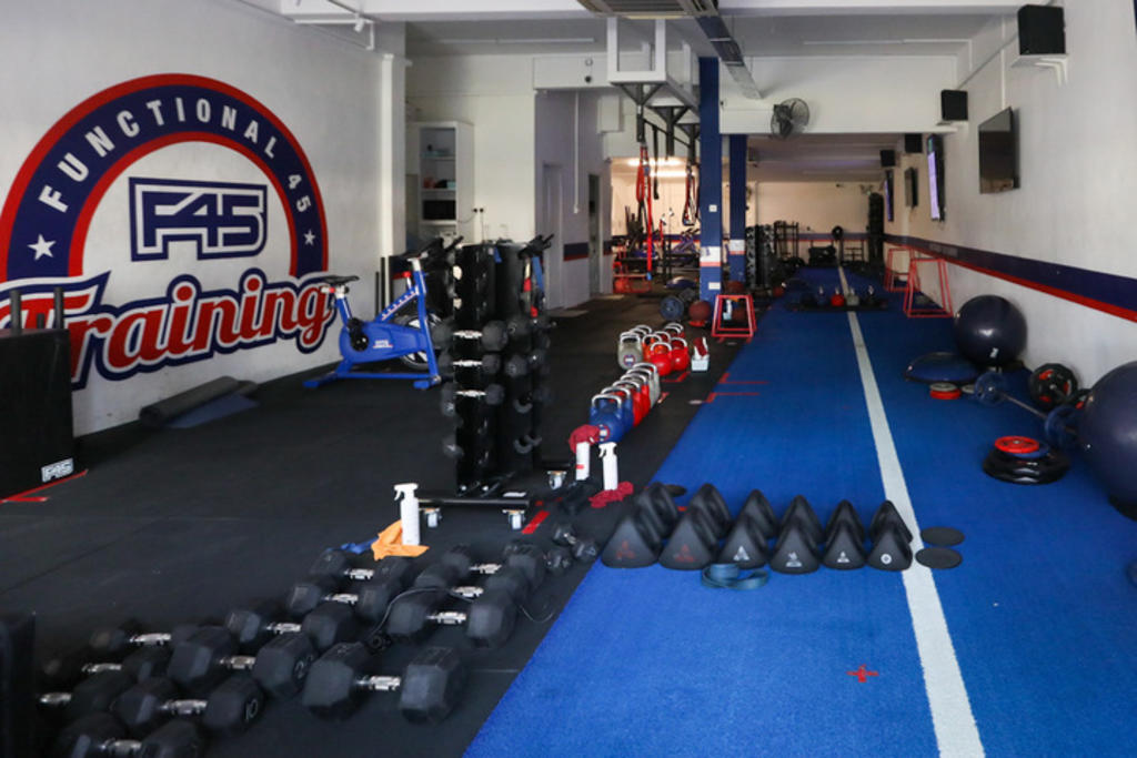 The F45 Training Yio Chu Kang fitness studio photographed on September 8, 2021. u00e2u20acu2022 TODAY pic