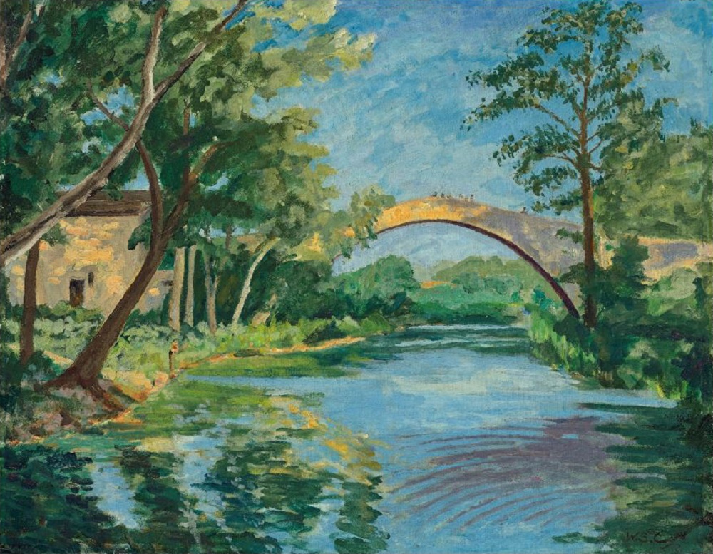 'The Bridge at Aix-en-Provence' by Winston Churchill goes under the hammer, October 20 at Christie's London. u00e2u20acu2022 Picture courtesy of Christieu00e2u20acu2122s