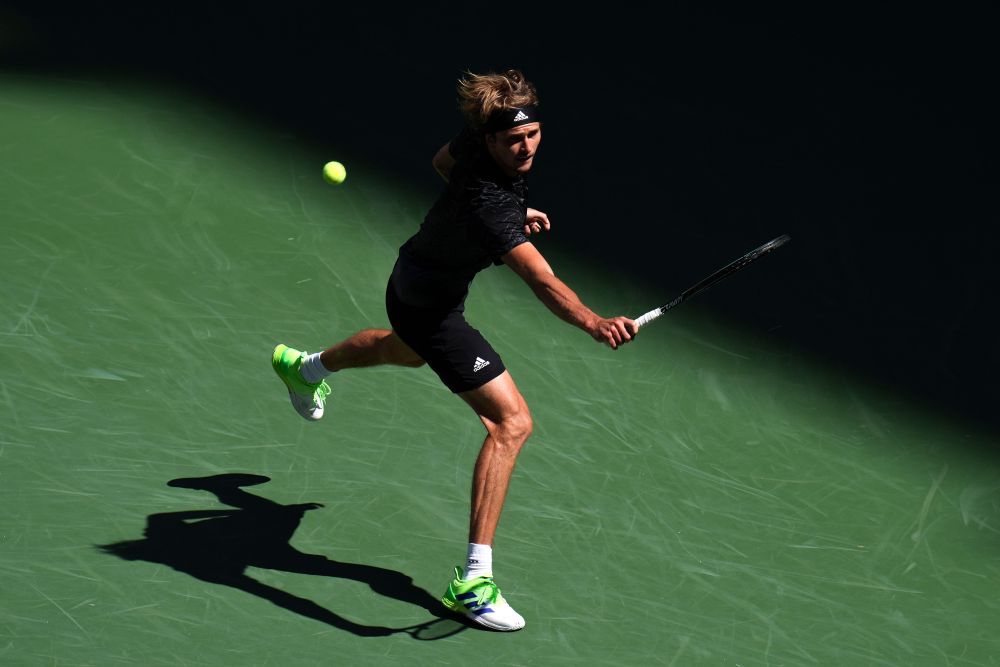 Alexander Zverev of Germany hits to Jannik Sinner of Italy at the USTA Billie Jean King National Tennis Centre in New York September 6, 2021. u00e2u20acu201d Reuters picnn