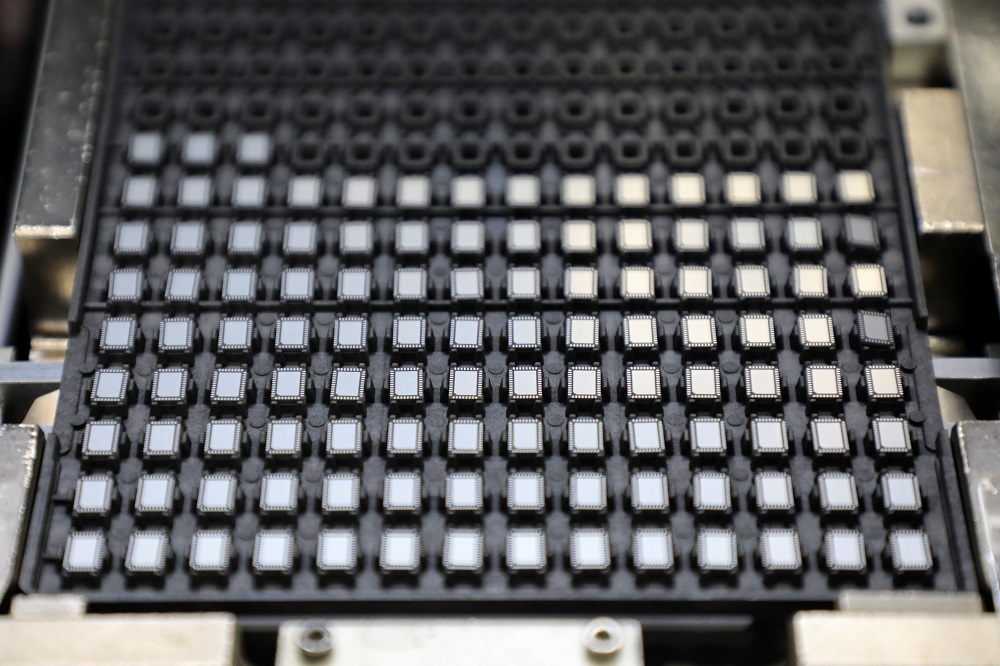 Chips are pictured at semiconductor packaging firm Unisem’s plant in Ipoh October 15, 2021. — Reuters pic