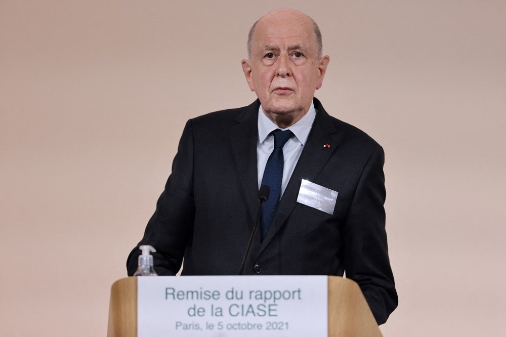Commission president Jean-Marc Sauve speaks during the publishing of a report by an independent commission into sexual abuse by church officials in Paris October 5, 2021. u00e2u20acu201d AFP pic